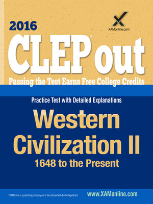 cover image of CLEP Western Civilization II